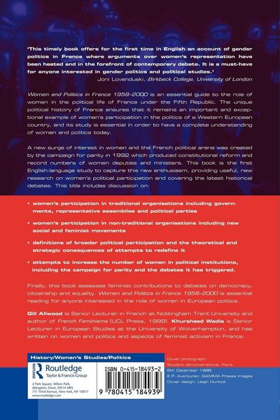 Produktbild: Women and Politics in France 1958-2000