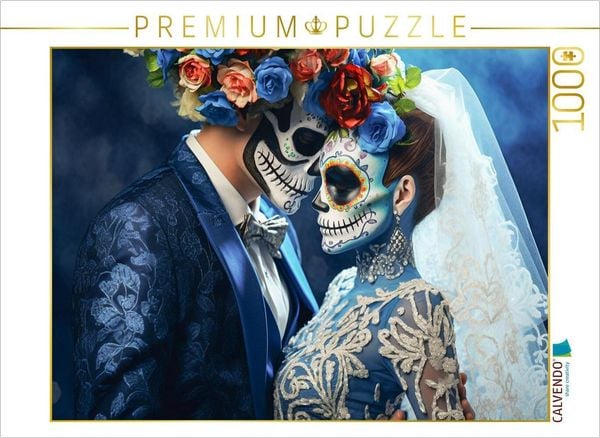 Produktbild: CALVENDO Puzzle Ein Motiv aus dem Kalender Dia de los Muertos - Feier des Lebens und des Todes | 1000 Teile Lege-Gr&ouml;&szlig;e 64x48cm Foto-Puzzle f&uuml;r gl&uuml;ckliche Stunden