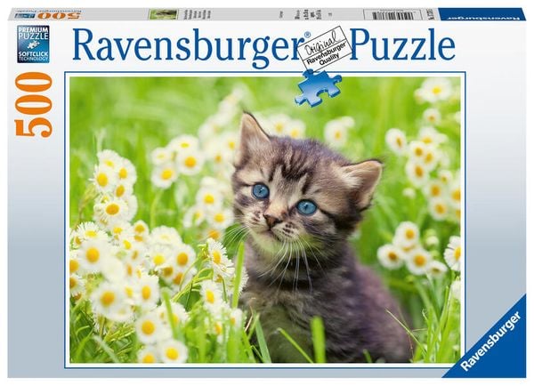 Ravensburger - Kätzchen in der Wiese, 500 Teile