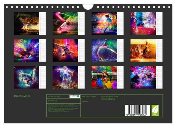 Produktbild: Break Dance (Wandkalender 2026 DIN A4 quer), CALVENDO Monatskalender