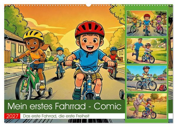 Produktbild: Mein erstes Fahrrad - Comic (Wandkalender 2027 DIN A2 quer), CALVENDO Monatskalender