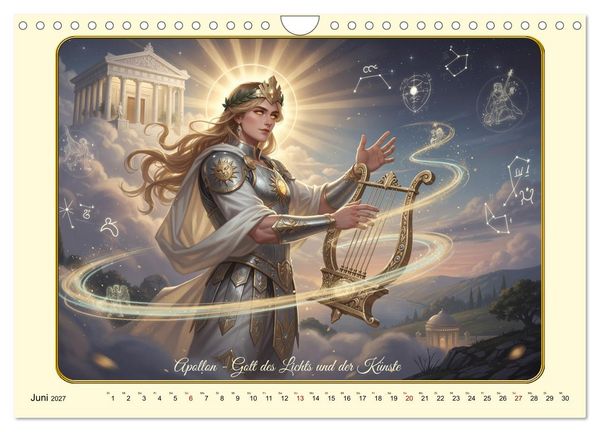 Produktbild: Griechische Gottheiten des Guten (Wandkalender 2027 DIN A4 quer), CALVENDO Monatskalender