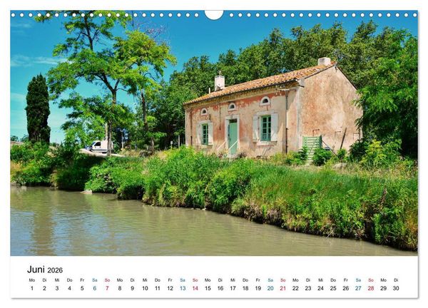 Produktbild: Unterwegs am Canal du Midi (Wandkalender 2026 DIN A3 quer), CALVENDO Monatskalender