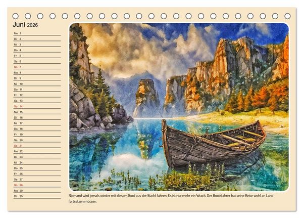 Produktbild: Orte einer M&auml;rchenwelt (Tischkalender 2026 DIN A5 quer), CALVENDO Monatskalender