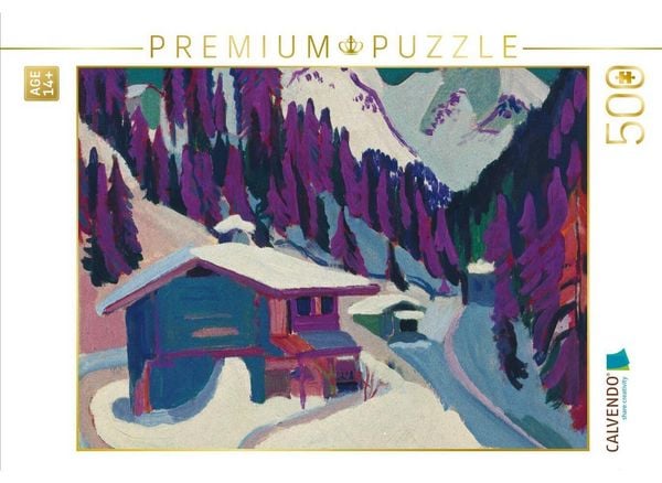 CALVENDO Puzzle Ernst Ludwig Kirchner. Wildboden im Schnee, 1924/26 | 500 Teile Lege-Größe 48 × 36 cm Foto-Puzzle für Erwachsene