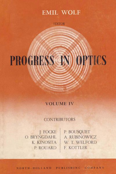 Produktbild: Progress in Optics