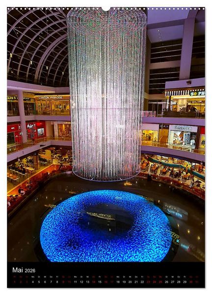 Produktbild: Singapur - Faszinierende Lichterwelt Marina Bay (Wandkalender 2026 DIN A2 hoch), CALVENDO Monatskalender
