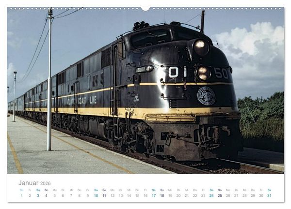 Produktbild: US Diesellokomotiven (Wandkalender 2026 DIN A2 quer), CALVENDO Monatskalender