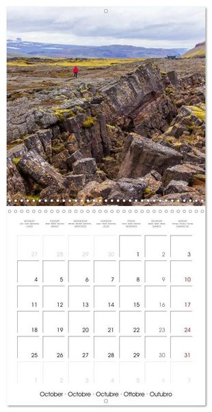 Produktbild: COLOURS OF ICELAND (Wall Calendar 2027 12 &times; 12 Inch) CALVENDO 12 Month Wall Calendar