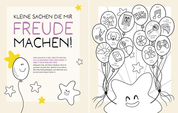 Produktbild: Little Hearts - Big Feelings - Mein Gef&uuml;hle-Malbuch