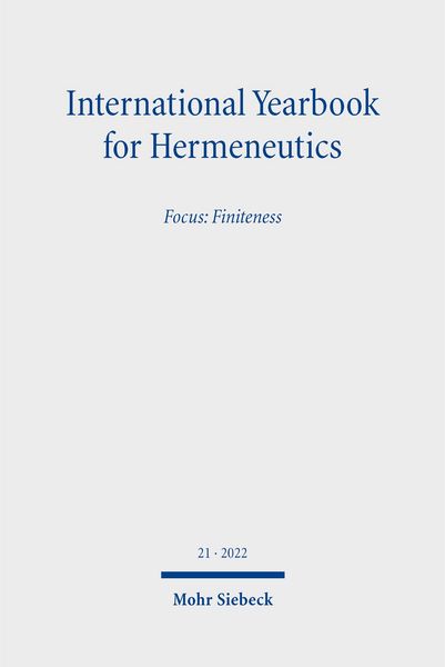 Produktbild: International Yearbook for Hermeneutics