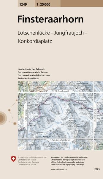 Produktbild: Swisstopo 1 : 25 000 Finsteraarhorn