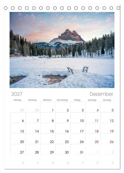 Produktbild: Tischplaner 2027 - Italien - zwischen Dolomiten und Amalfik&uuml;ste (A5 Tischkalender zum Aufstellen) CALVENDO