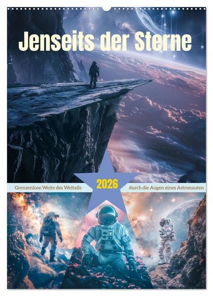 Produktbild: Jenseits der Sterne (Wandkalender 2026 DIN A2 hoch), CALVENDO Monatskalender