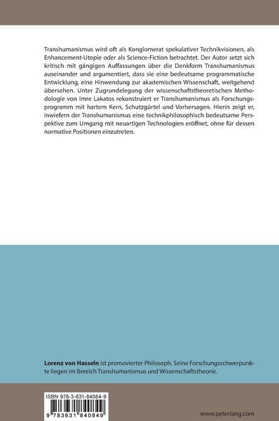 Produktbild: Technologischer Wandel als Transformation des Menschen