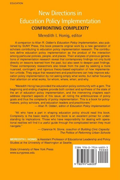 Produktbild: New Directions in Education Policy Implementation
