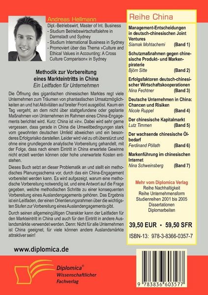 Produktbild: Methodik zur Vorbereitung eines Markteintritts in China