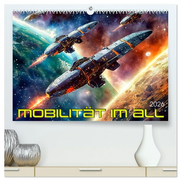 Mobilität im All (hochwertiger Premium Wandkalender 2026 DIN A2 quer), Kunstdruck in Hochglanz