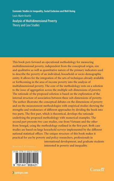 Produktbild: Analysis of Multidimensional Poverty