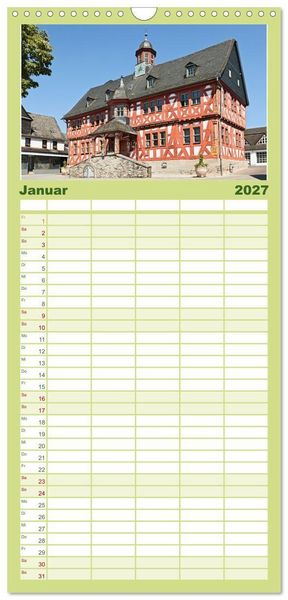 Produktbild: Familienplaner 2027 - Sehnsuchtsziel Lahn mit 5 Spalten (Wandkalender, 21 x 45 cm) CALVENDO