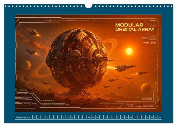 Produktbild: Intelligente Alientechnik (Wandkalender 2026 DIN A3 quer), CALVENDO Monatskalender