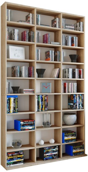 Produktbild: Holz CD DVD Standregal B&uuml;cherregal Regal Megosa XL