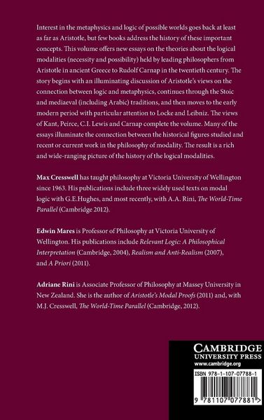 Produktbild: Logical Modalities from Aristotle to Carnap