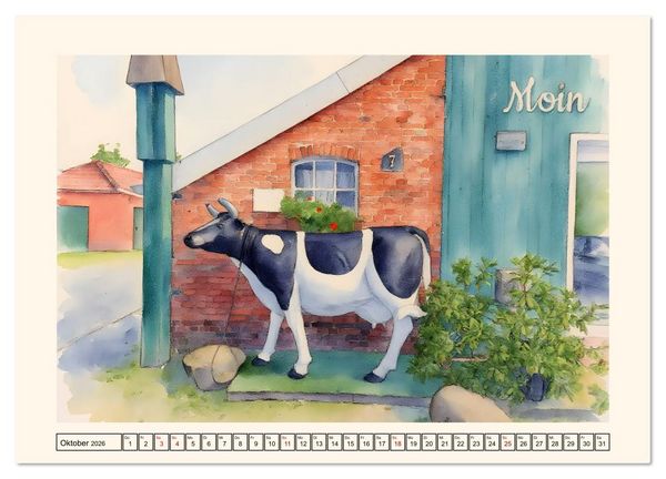 Produktbild: Reise durch Ostfriesland (Wandkalender 2026 DIN A2 quer), CALVENDO Monatskalender