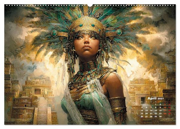 Produktbild: Azteken - Im Glanz der ewigen Sonne (Wandkalender 2027 DIN A2 quer), CALVENDO Monatskalender