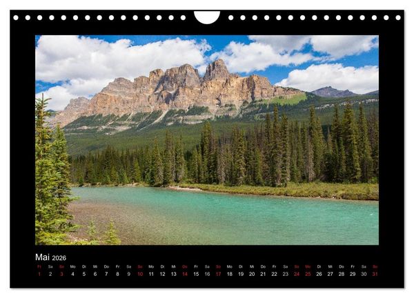 Produktbild: KANADA - Rocky Mountains (Wandkalender 2026 DIN A4 quer), CALVENDO Monatskalender