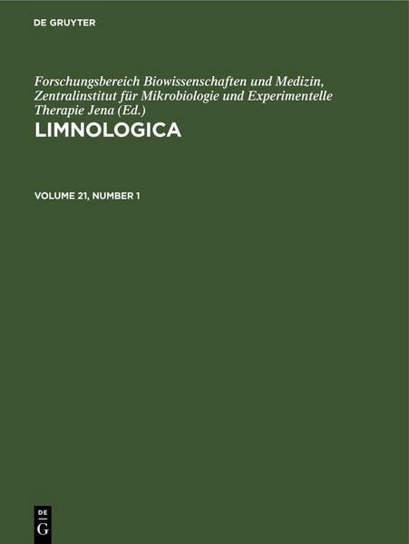 Produktbild: Limnologica. Volume 21, Number 1