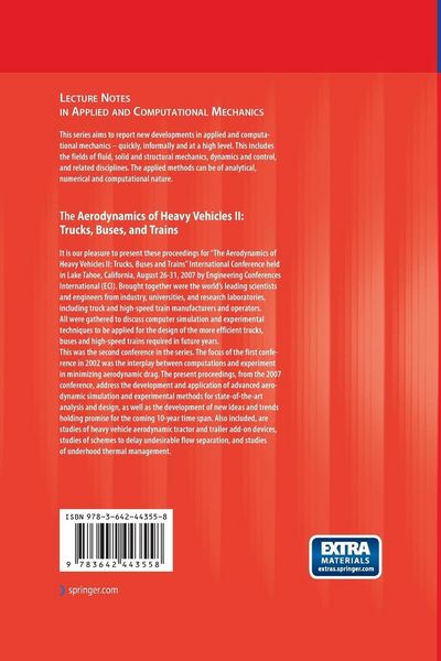 Produktbild: The Aerodynamics of Heavy Vehicles II: Trucks, Buses, and Trains