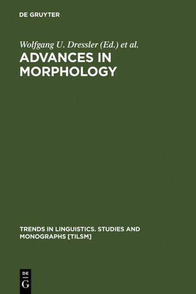 Produktbild: Advances in Morphology