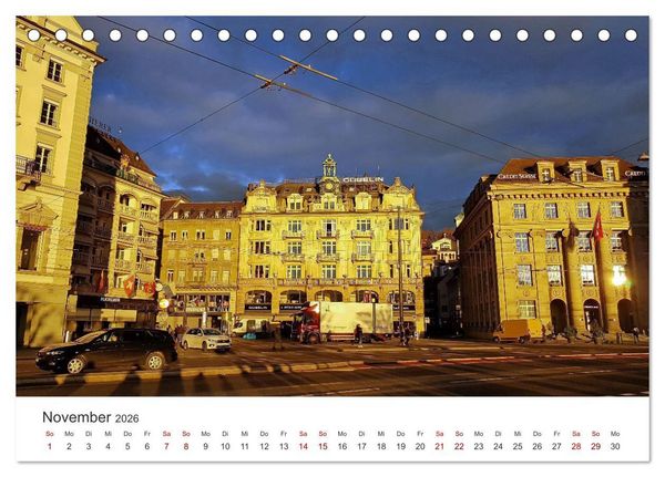 Produktbild: Luzern, die Stadt im Zentrum der Schweiz (Tischkalender 2026 DIN A5 quer), CALVENDO Monatskalender