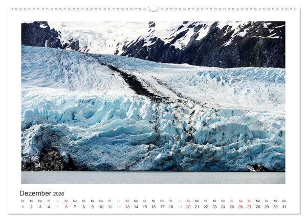 Produktbild: ALASKA Gletscher EIS (Wandkalender 2026 DIN A2 quer), CALVENDO Monatskalender