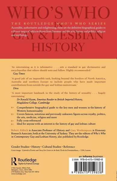 Produktbild: Who's Who in Gay and Lesbian History