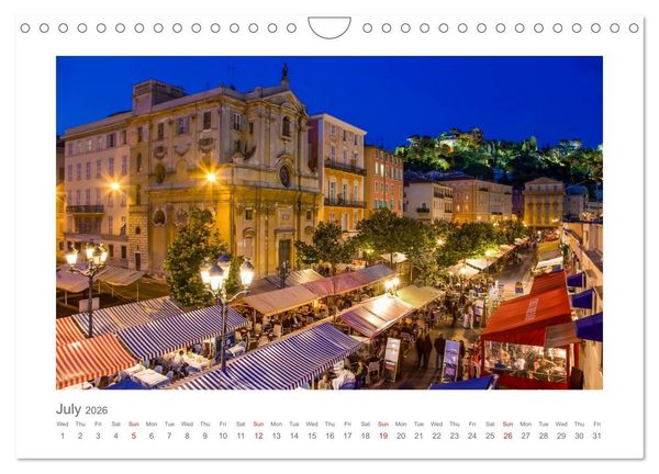 Produktbild: French Riviera moments (Wall Calendar 2026 DIN A4 landscape), CALVENDO 12 Month Wall Calendar