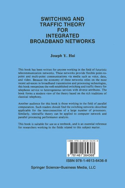 Produktbild: Switching and Traffic Theory for Integrated Broadband Networks