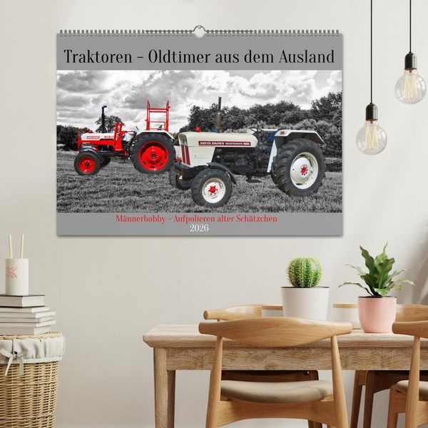 Produktbild: Traktoren - Oldtimer aus dem Ausland (Wandkalender 2026 DIN A2 quer), CALVENDO Monatskalender