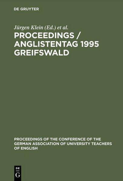 Produktbild: Proceedings / Anglistentag 1995 Greifswald