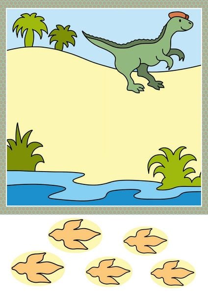 Produktbild: Lass uns basteln &ndash; Ausschneiden und kleben ab 3 Jahre &ndash; Dinosaurier