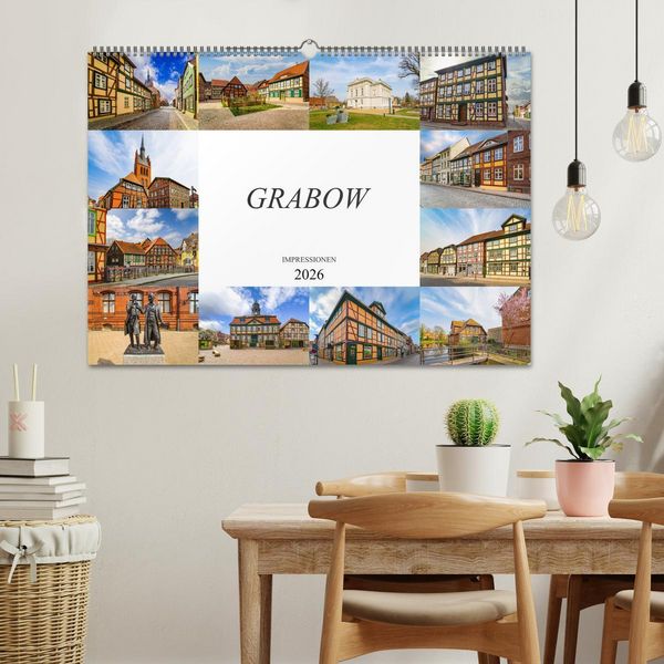 Produktbild: Grabow Impressionen (Wandkalender 2026 DIN A2 quer), CALVENDO Monatskalender