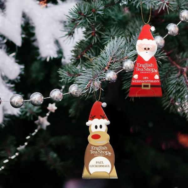 Produktbild: Wintertee Geschenk "Fr&ouml;hliche Weihnachtsgesellen" Teefiguren, BIO, 5 Sorten, 10 Pyramidenbeutel