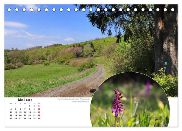 Produktbild: Der Grimmsteig (Tischkalender 2026 DIN A5 quer), CALVENDO Monatskalender