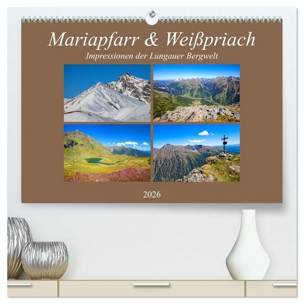 Mariapfarr & Weißpriach (hochwertiger Premium Wandkalender 2026 DIN A2 quer), Kunstdruck in Hochglanz