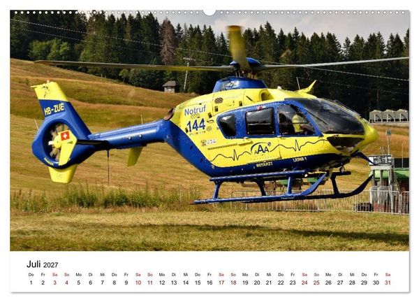 Produktbild: Hubschrauberdynamik in allen Facetten (hochwertiger Premium Wandkalender 2027 DIN A2 quer), Kunstdruck in Hochglanz