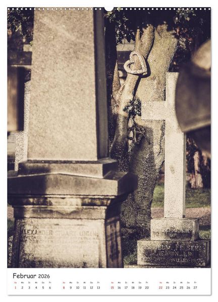 Produktbild: Dean Cemetery - Historischer Friedhof Edinburgh (hochwertiger Premium Wandkalender 2026 DIN A2 hoch), Kunstdruck in Hochglanz
