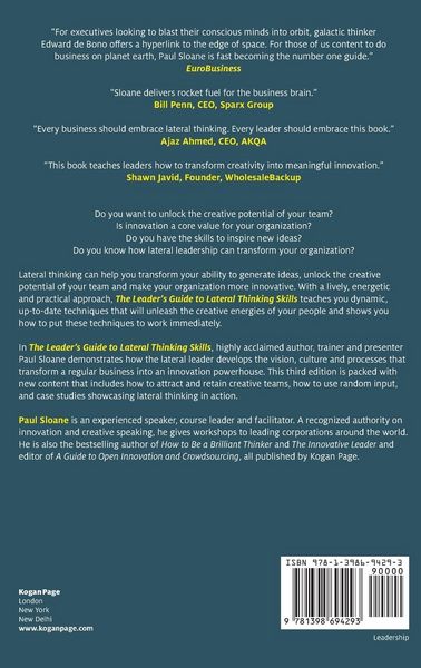 Produktbild: The Leader's Guide to Lateral Thinking Skills