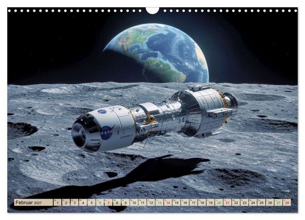 Produktbild: Mond Mission (Wandkalender 2027 DIN A3 quer), CALVENDO Monatskalender