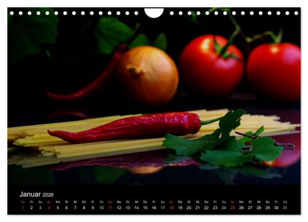 Produktbild: Pasta Kreationen (Wandkalender 2026 DIN A4 quer), CALVENDO Monatskalender